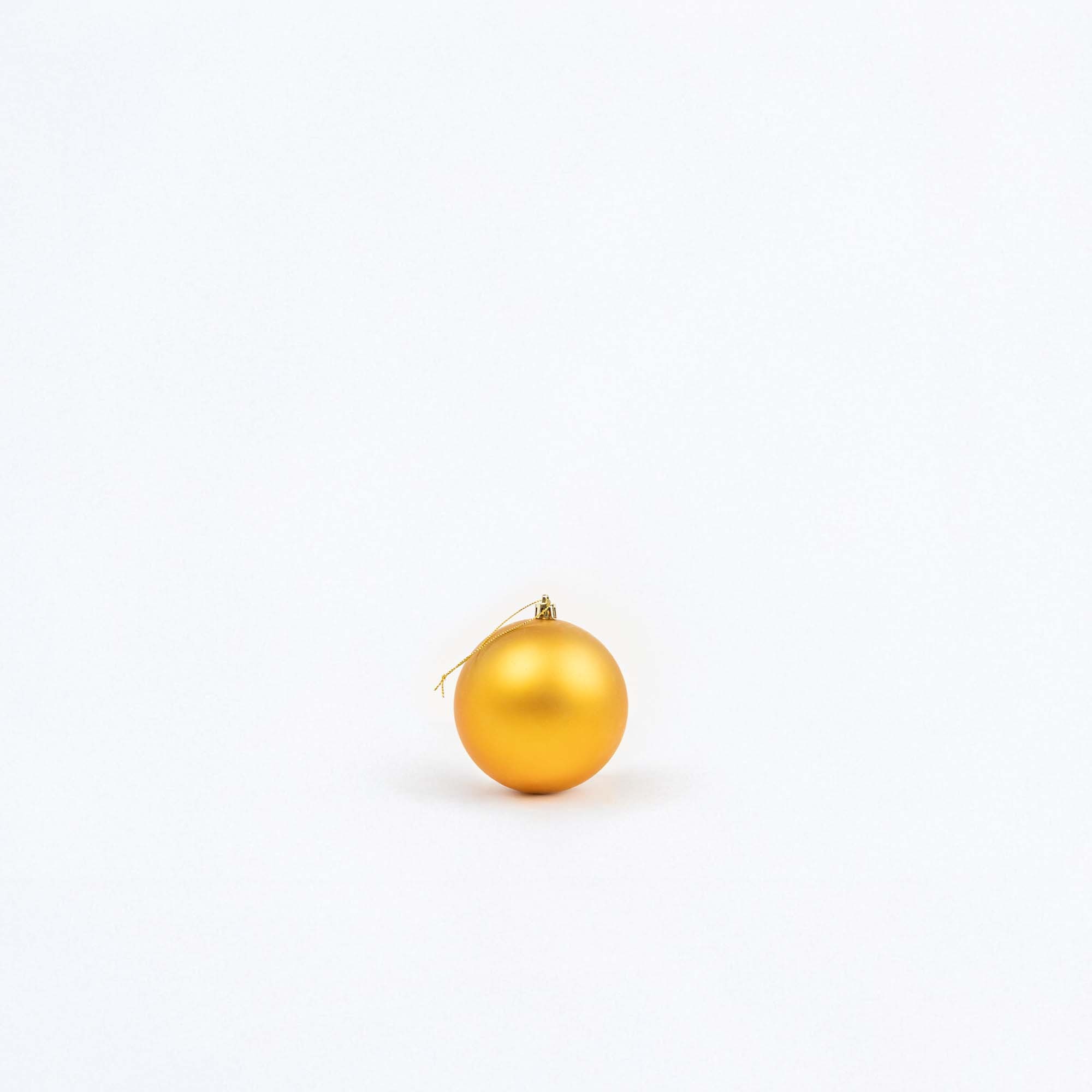 Giulia Grillo Mix Goldene Weihnachtskugeln (1 Glänzend, 1 Matt) ⌀10cm, 2 Stück/Set