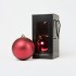 Mix Rote Weihnachtskugeln (1 Glänzend, 1 Matt) ⌀15cm, 2 Stück/Set
