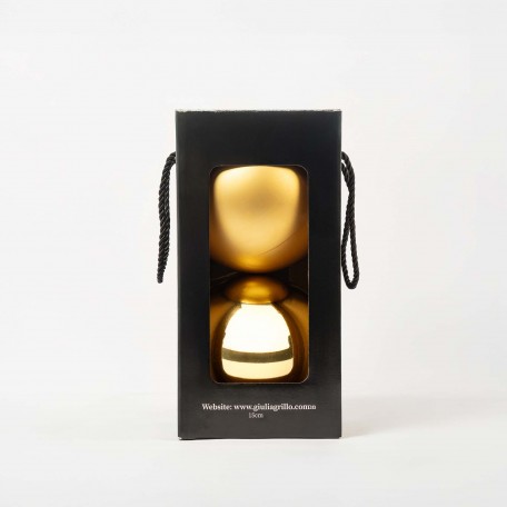 Mix Goldene Weihnachtskugeln (1 Glänzend, 1 Matt) ⌀15cm, 2 Stück/Set