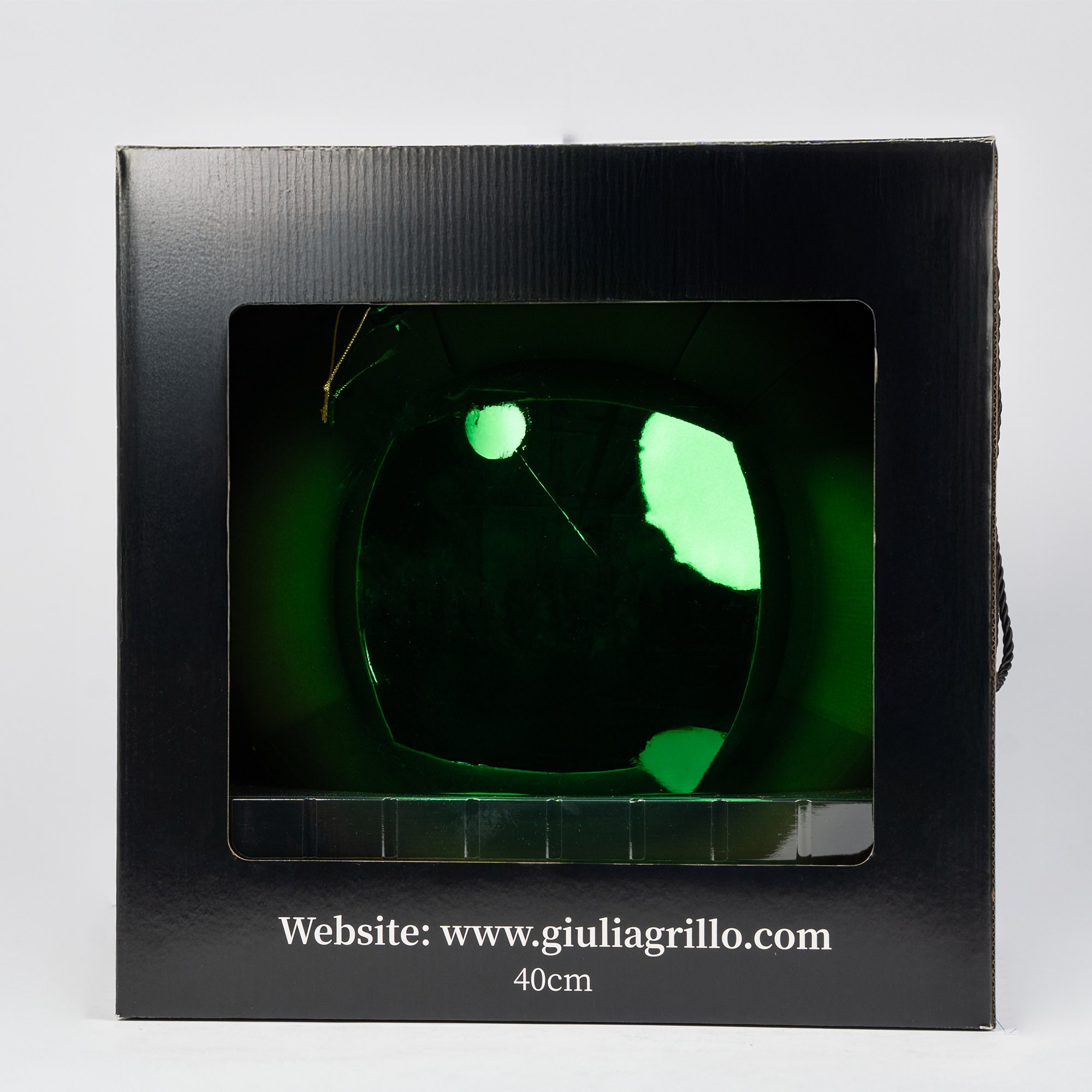 Giulia Grillo Sfera Natalizia Lucida Verde ⌀40cm