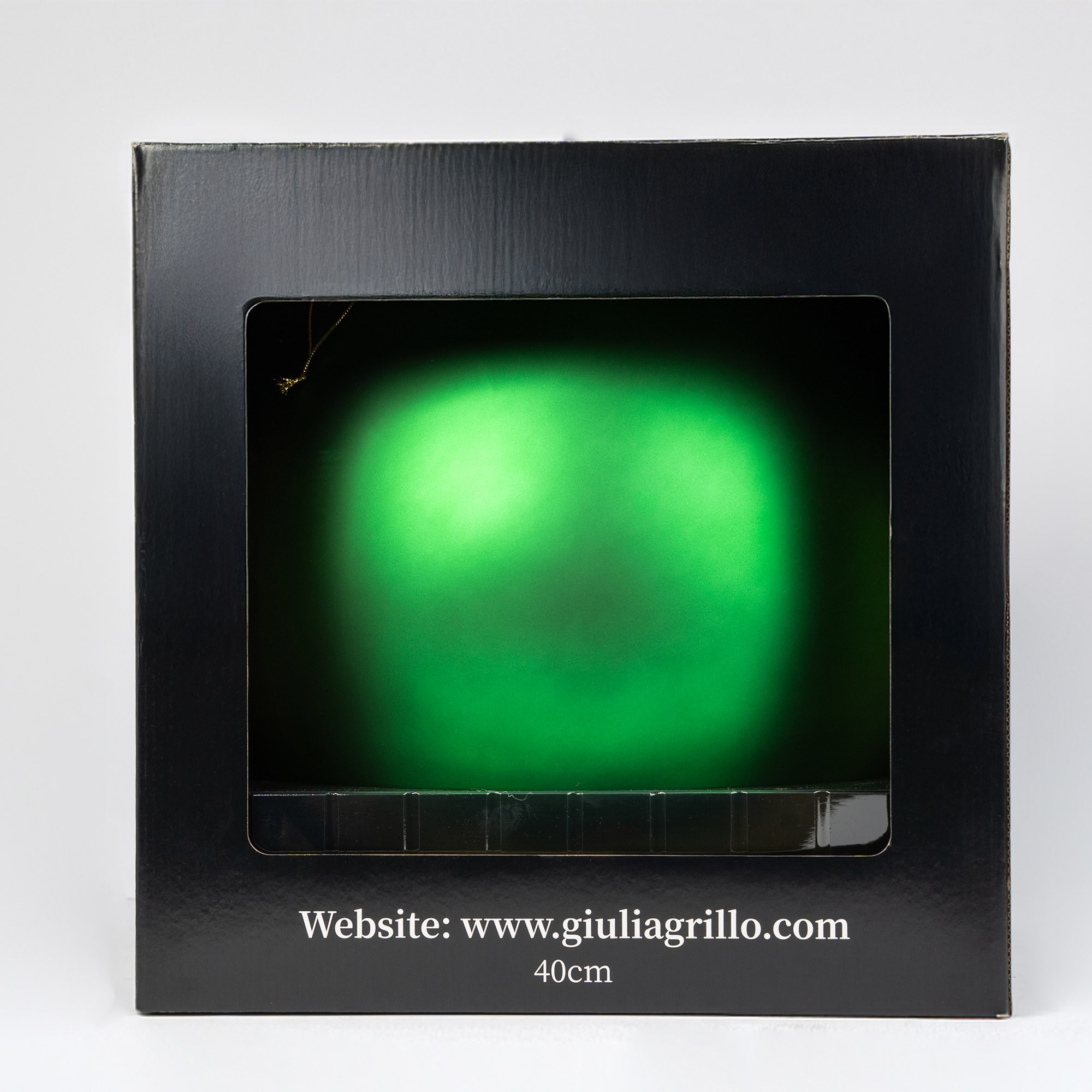 Giulia Grillo Boule de Noël Mate "Vert Mat" ⌀40cm