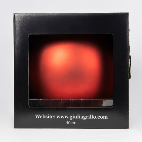 Matte Weihnachtskugel „Mat Red“ ⌀40cm