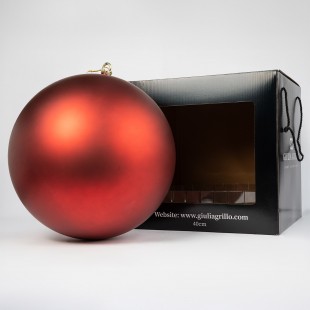 Boule de Noël Mat "Rouge...