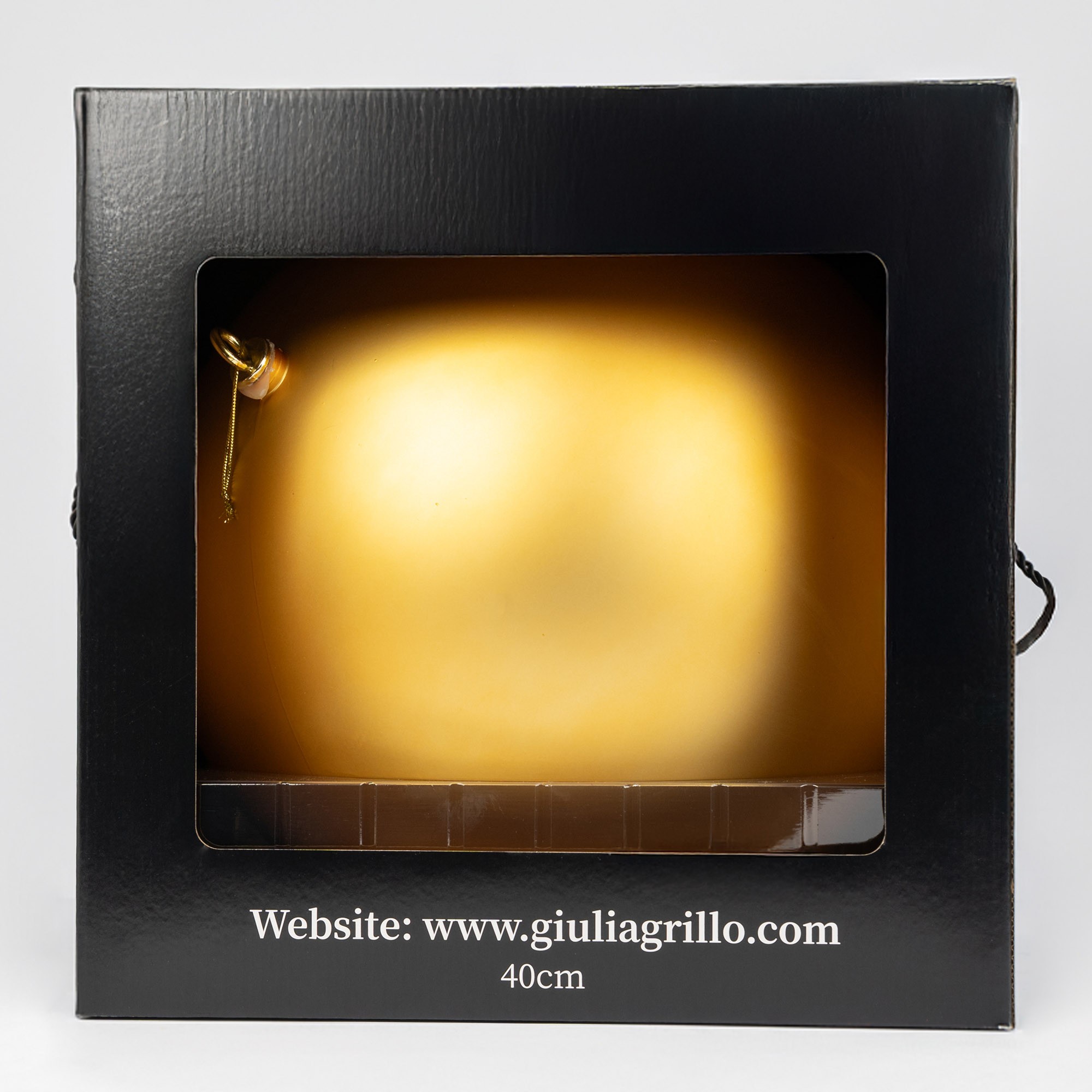 Giulia Grillo Matte Weihnachtskugel „Gold Matt“ ⌀40cm