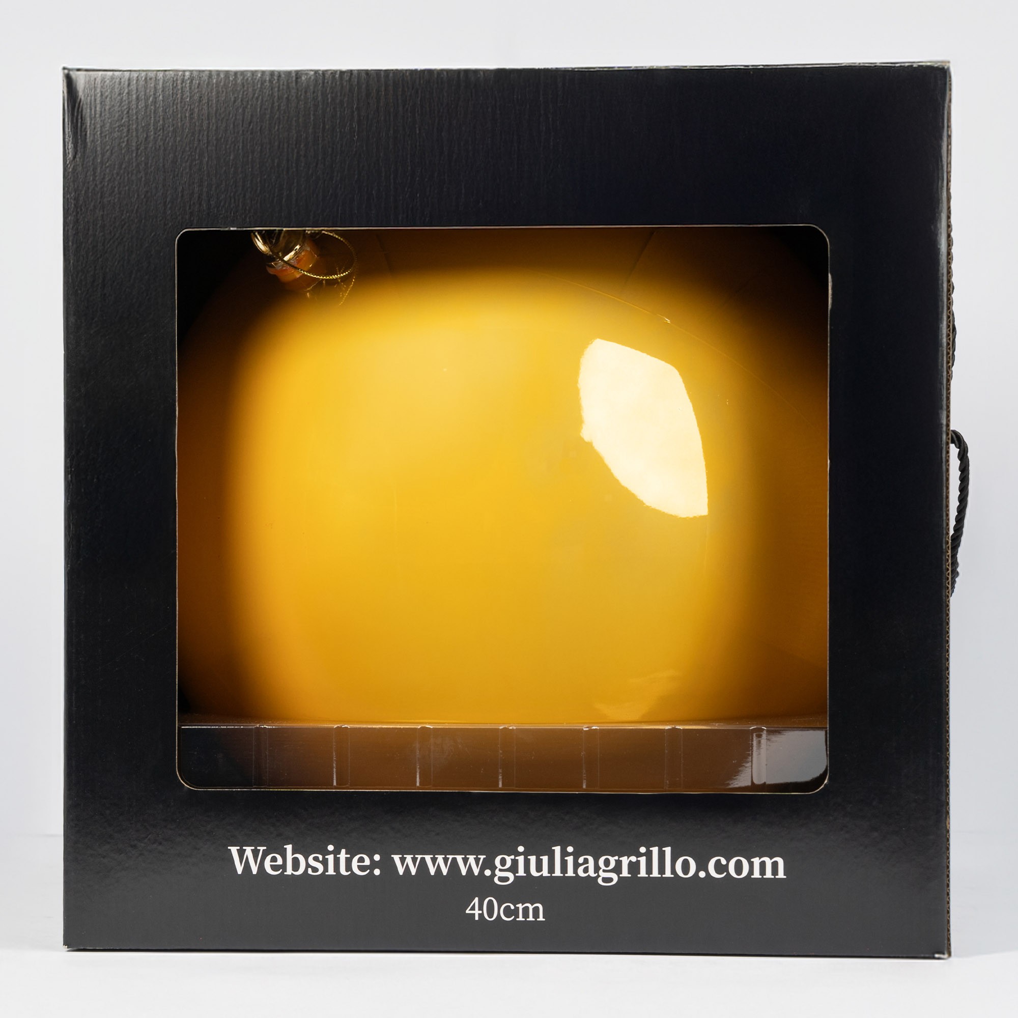 Giulia Grillo Perlglänzende Weihnachtskugel „Perlgold“ ⌀40cm