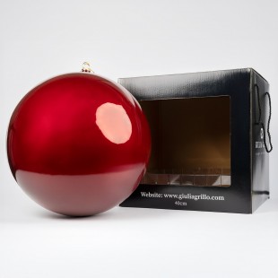 Boule de Noël Nacrée "Rouge...
