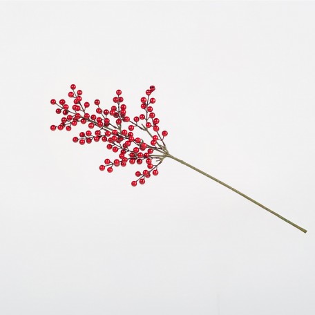 Ramo Decorativo Bacche Rosse Lucide