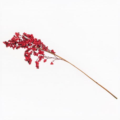 Ramo Decorativo con Bacche Rosse e Bordeaux Ramo Decorativo con Bacche Rosse e Bordeaux