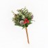 Branch with Snowy Pine Cones and Red Berries