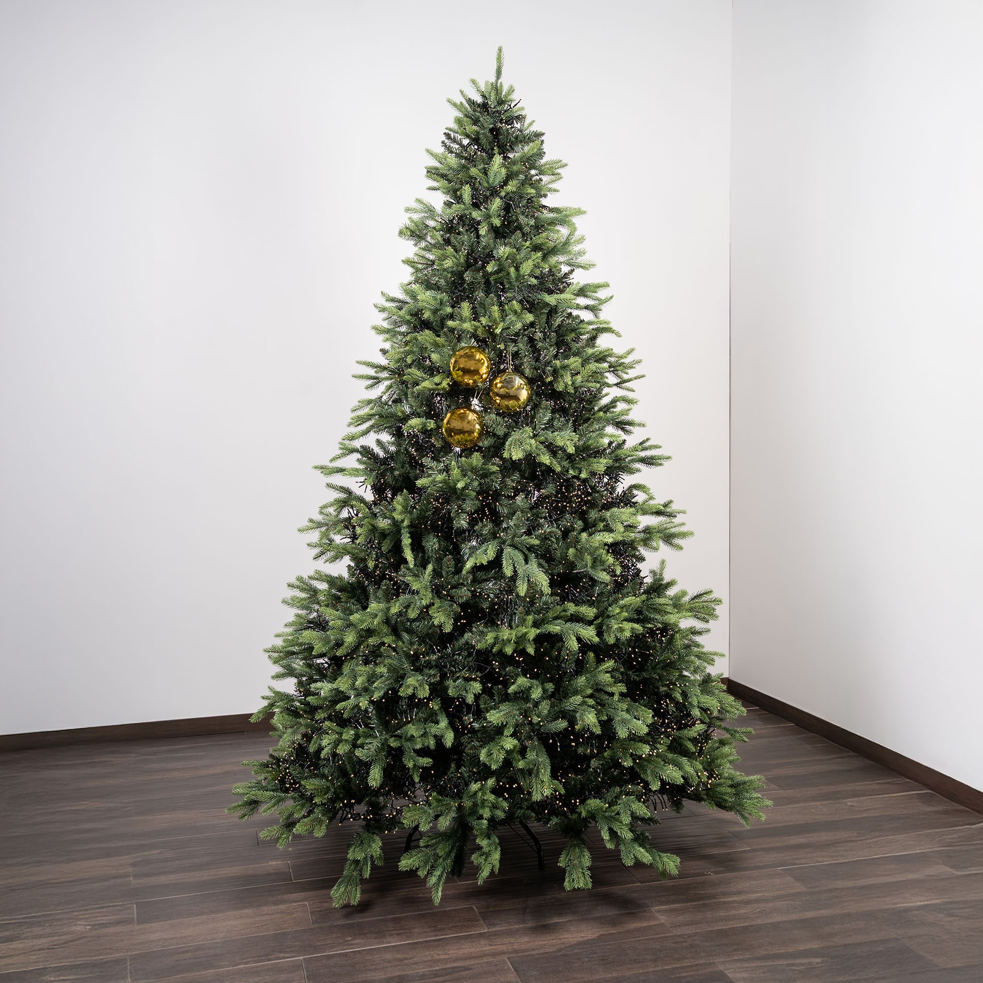 Giulia Grillo Glänzende Weihnachtskugeln „Shiny Gold“ ⌀12cm, 3 Stück/Set