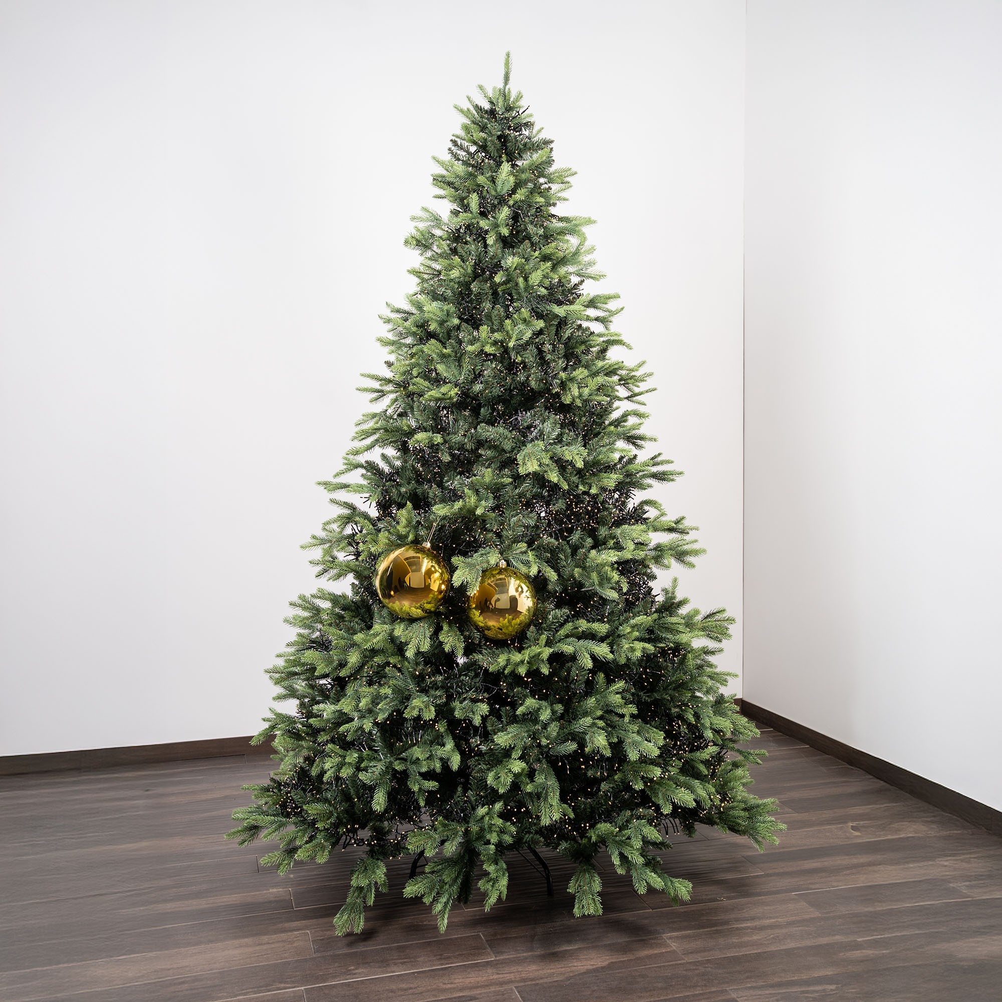 Giulia Grillo Boules de Noël Brillantes "Or Éclatant" ⌀20cm, lot de 2