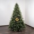 Matte Gold Christmas Baubles ⌀10cm, 4pcs/set