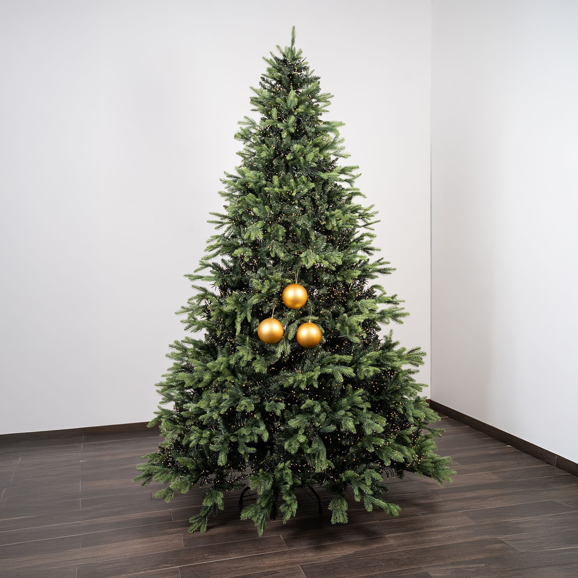 Giulia Grillo Matte Weihnachtskugeln „Gold Matt“ ⌀12cm, 3 Stück/Set