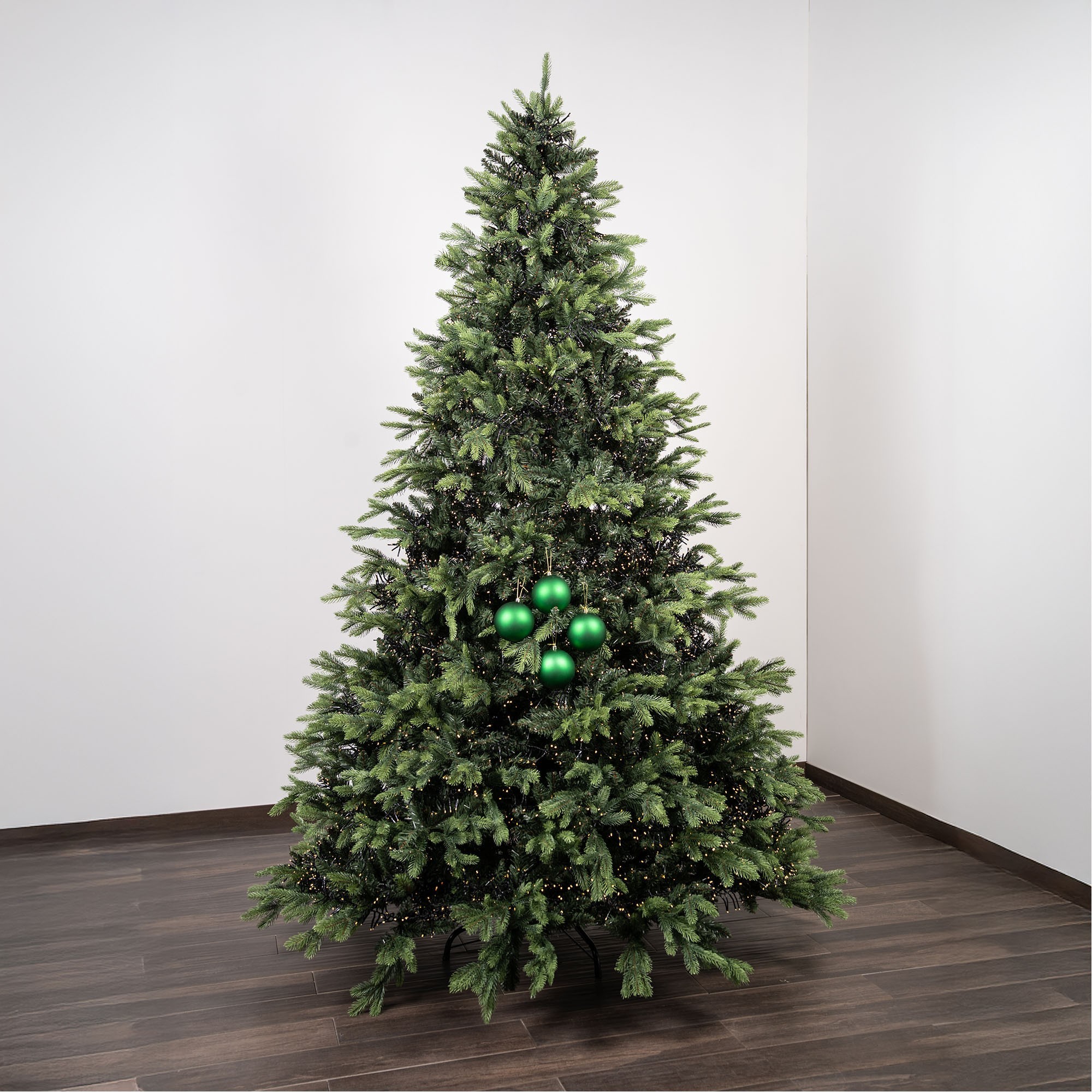 Giulia Grillo Boules de Noël Mates "Vert Mat" ⌀10cm, lot de 4