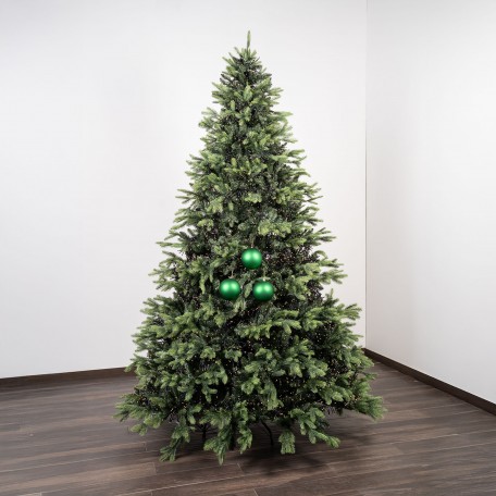 Matte Weihnachtskugeln „Grün Matt“ ⌀12cm, 3er-Set
