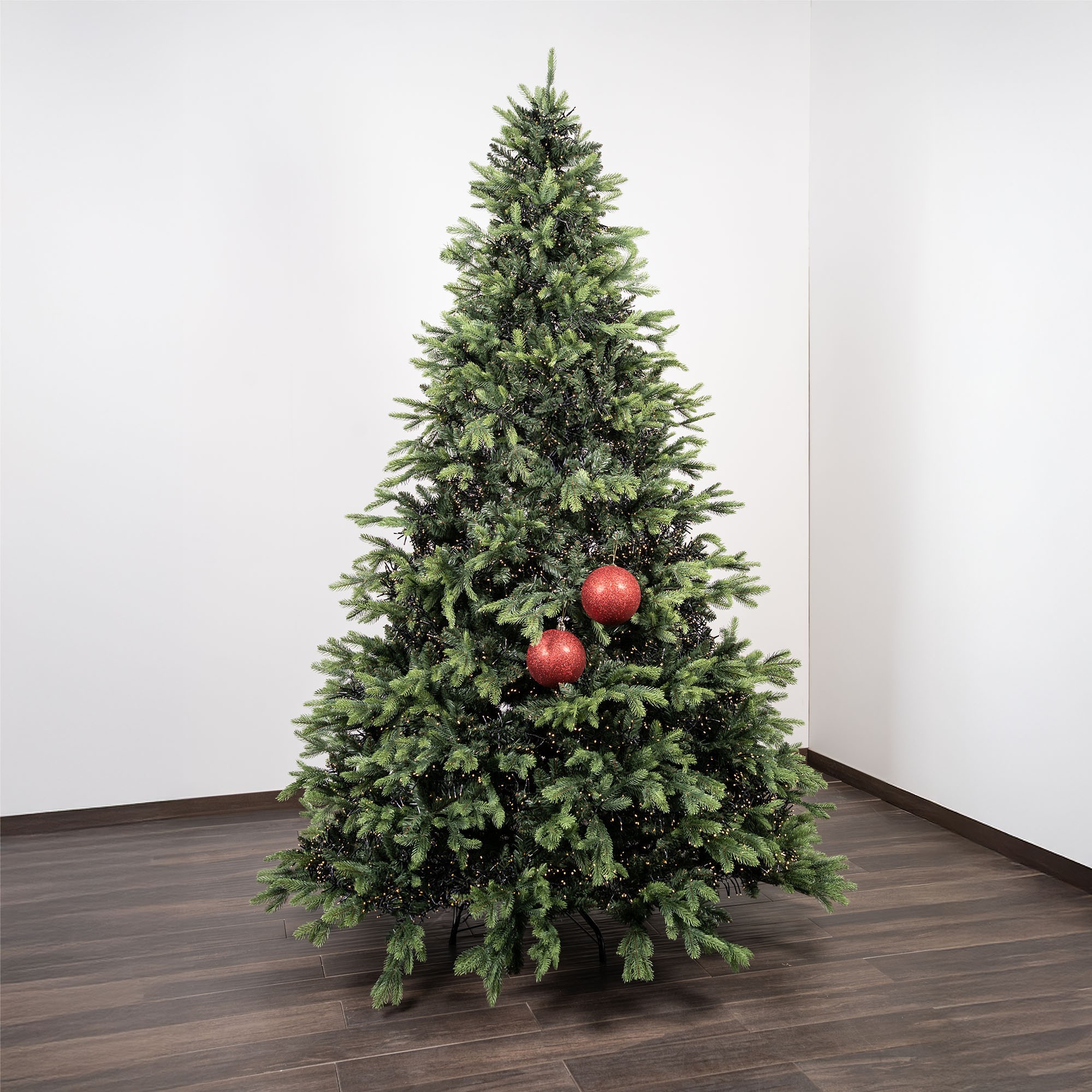 Giulia Grillo Boules de Noël Pailletées "Rouge Pailleté" ⌀15cm, lot de 2