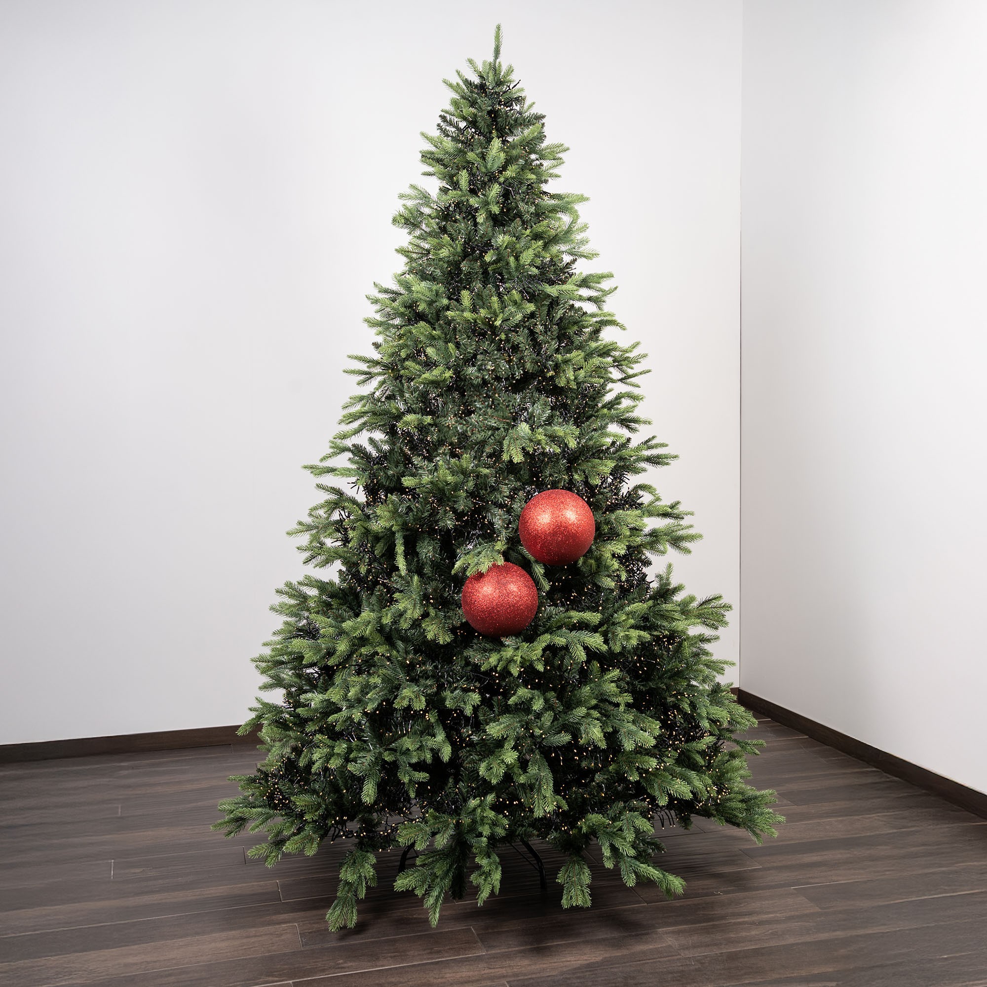 Giulia Grillo Boules de Noël Pailletées "Rouge Pailleté" ⌀20cm, lot de 2