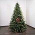 Glitter Red Christmas Baubles ⌀10cm, 4pcs/set