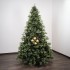Glitter Gold Christmas Baubles ⌀10cm, 4pcs/set