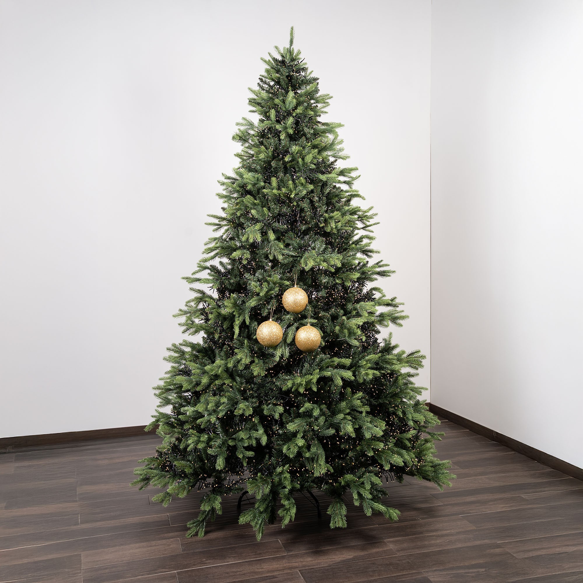 Giulia Grillo Boules de Noël Pailletées "Or Pailleté" ⌀12cm, lot de 3