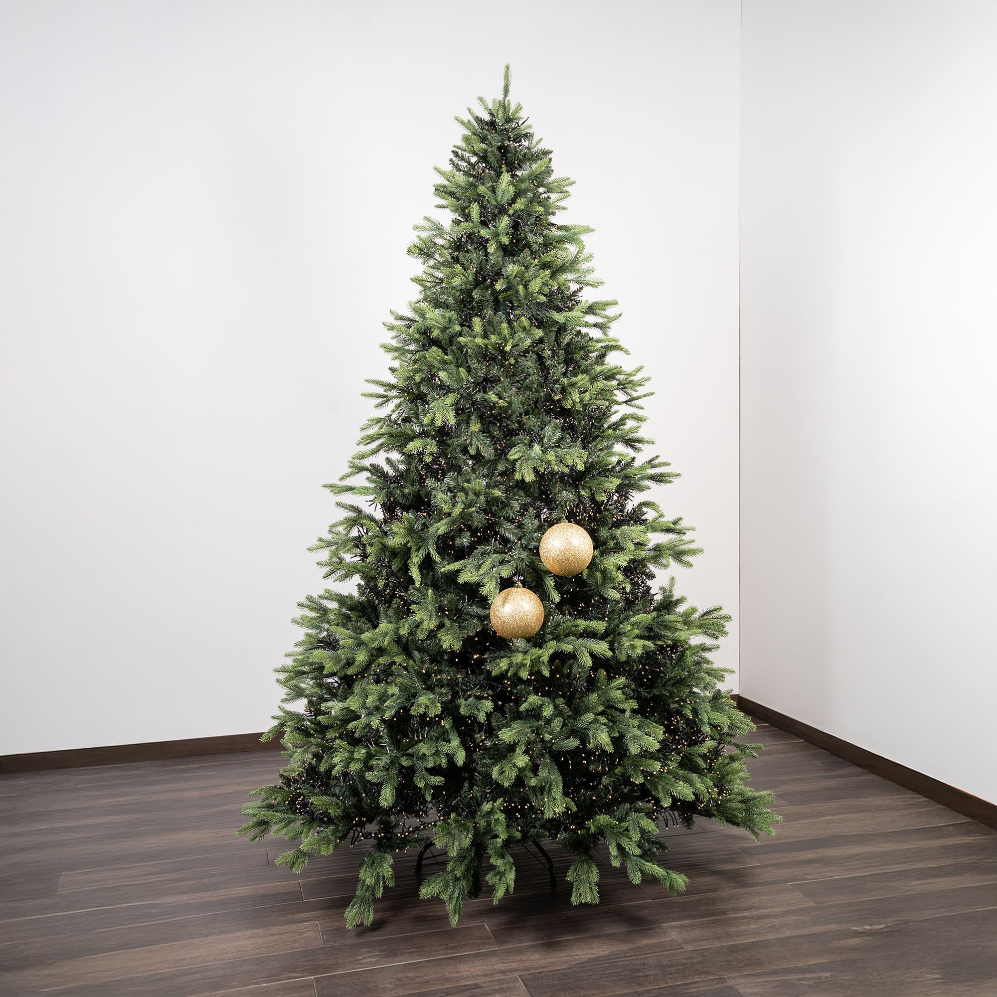 Giulia Grillo Boules de Noël Pailletées "Or Pailleté" ⌀15cm, lot de 2