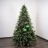 Glitter Green Christmas Baubles ⌀15cm, 2pcs/set