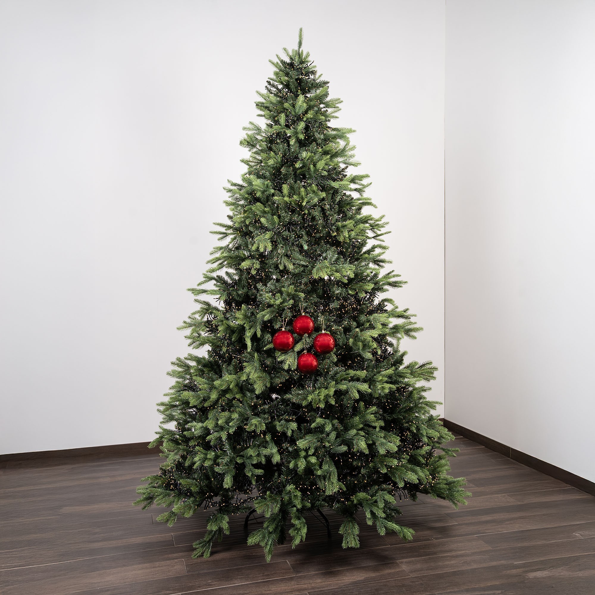 Giulia Grillo Perlglänzende Weihnachtskugeln „Perlrot“ ⌀10cm, 4er-Set