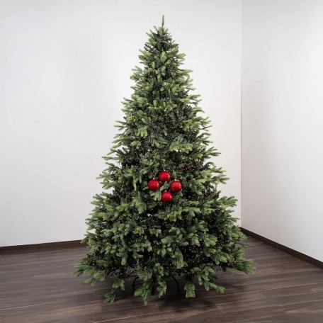 Perlglänzende Weihnachtskugeln „Perlrot“ ⌀10cm, 4er-Set