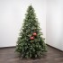 Matte Patterned Christmas Baubles "Red Pattern" ⌀15cm, 2pcs/set