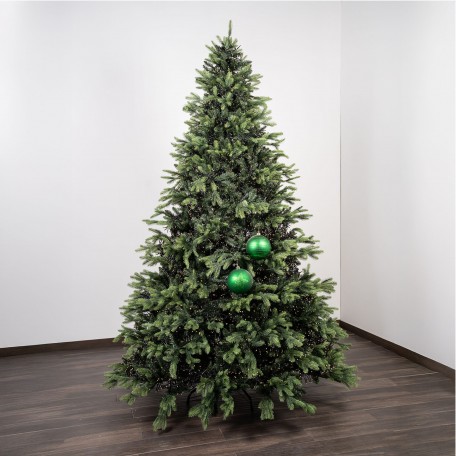 Boules de Noël Mat à Motif "Motif Vert" ⌀15cm, lot de 2 Boules de Noël Mat à Motif "Motif Vert" ⌀15cm, lot de 2