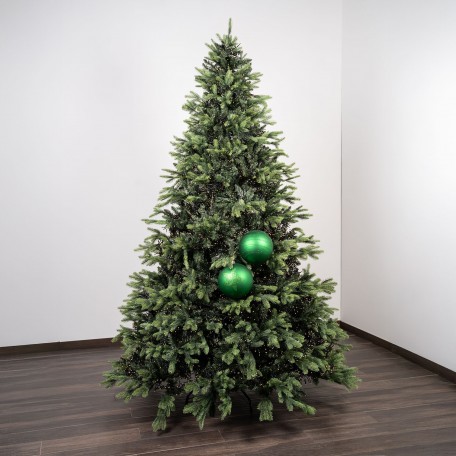 Boules de Noël Mat à Motif "Motif Vert" ⌀20cm, lot de 2 Boules de Noël Mat à Motif "Motif Vert" ⌀20cm, lot de 2