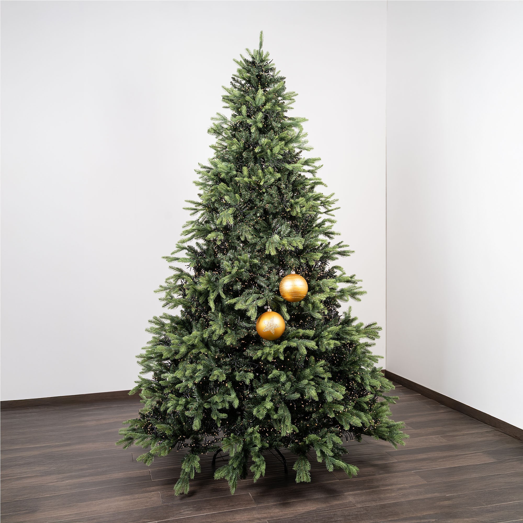 Giulia Grillo Boules de Noël Mat à Motif "Motif Doré" ⌀15cm, lot de 2
