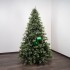 Green Christmas Baubles Mix (1 Shiny, 1 Matte) ⌀15cm, 2pcs/set