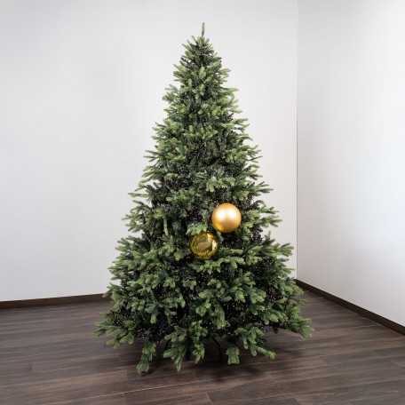 Mix Boules de Noël Dorées (1 Brillante, 1 Mate) ⌀20cm, lot de 2