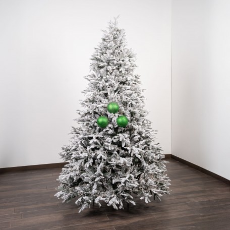 Boules de Noël Pailletées "Vert Pailleté" ⌀12cm, lot de 3