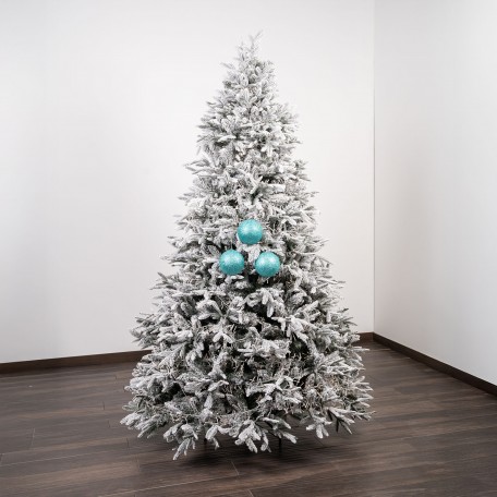 Bolas de Navidad con Purpurina "Azul Brillante" ⌀12cm, juego de 3 Bolas de Navidad con Purpurina "Azul Brillante" ⌀12cm, juego de 3