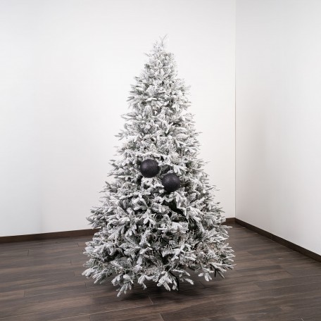 Bolas de Navidad con Purpurina "Negro Brillante" ⌀15cm, juego de 2 Bolas de Navidad con Purpurina "Negro Brillante" ⌀15cm, juego de 2