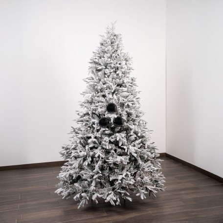Glänzende Weihnachtskugeln „Shiny Black“ ⌀12cm, 3 Stück/Set