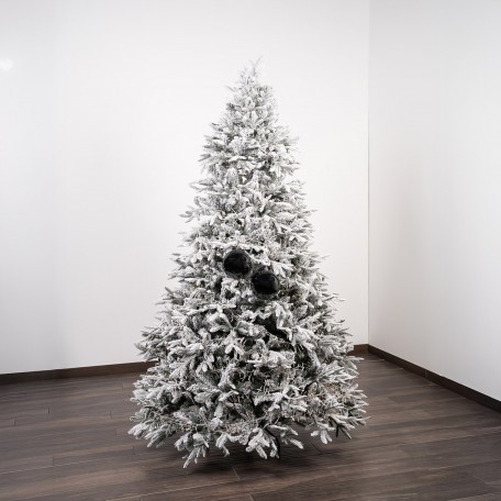 Glänzende Weihnachtskugeln „Shiny Black“ ⌀15cm, 2 Stück/Set