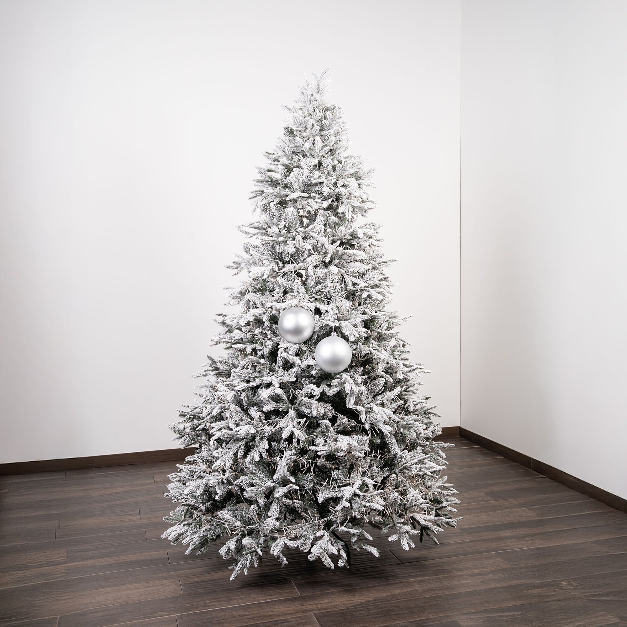 Giulia Grillo Bolas de Navidad Mates "Plata Mate" ⌀15cm, set de 2