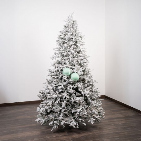 Sfera Natalizia Perlata Verde Chiaro ⌀15cm, 2pcs/set