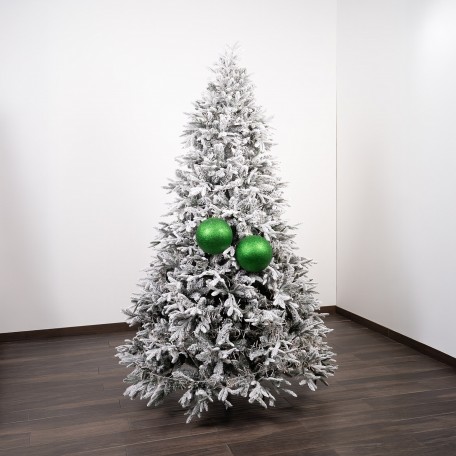Glitter Green Christmas Baubles ⌀20cm, 2pcs/set Glitter Green Christmas Baubles ⌀20cm, 2pcs/set