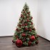 Boule de Noël Brillante "Rouge Éclatant" ⌀20cm, 2pcs/ensemble