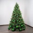 Glitzernde Weihnachtskugeln „Glitter Grün“ ⌀10cm, 4er-Set