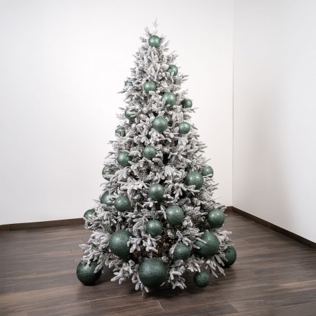 Sfera Natalizia Glitter Verde Chiaro ⌀20cm, 2pcs/set