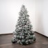 Glitter Light Green Christmas Baubles ⌀20cm, 2pcs/set