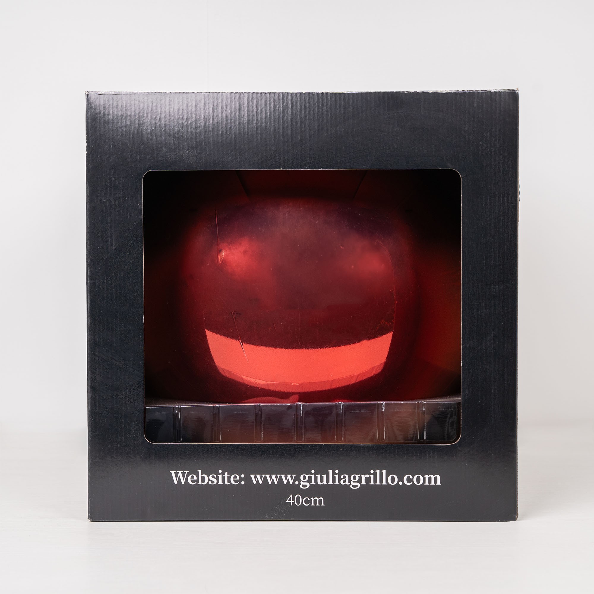 Giulia Grillo Sfera Natalizia Lucida "Shiny Red" ⌀40cm d