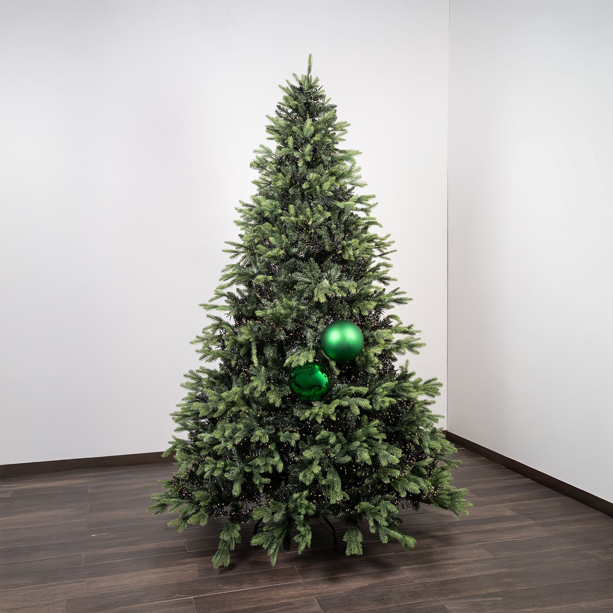 Giulia Grillo Mix Grüne Weihnachtskugeln (1 Glänzend, 1 Matt) ⌀20cm, 2 Stück/Set