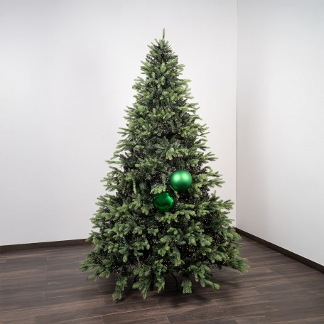 Green Christmas Baubles Mix (1 Shiny, 1 Matte) ⌀20cm, 2pcs/set