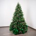 Green Christmas Baubles Mix (1 Shiny, 1 Matte) ⌀20cm, 2pcs/set